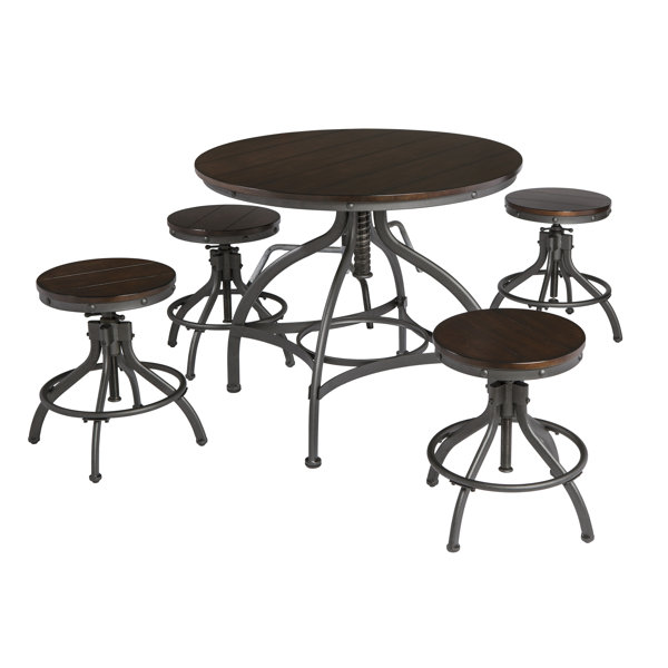 Yvette 5 Piece Counter Height Dining Set & Reviews AllModern